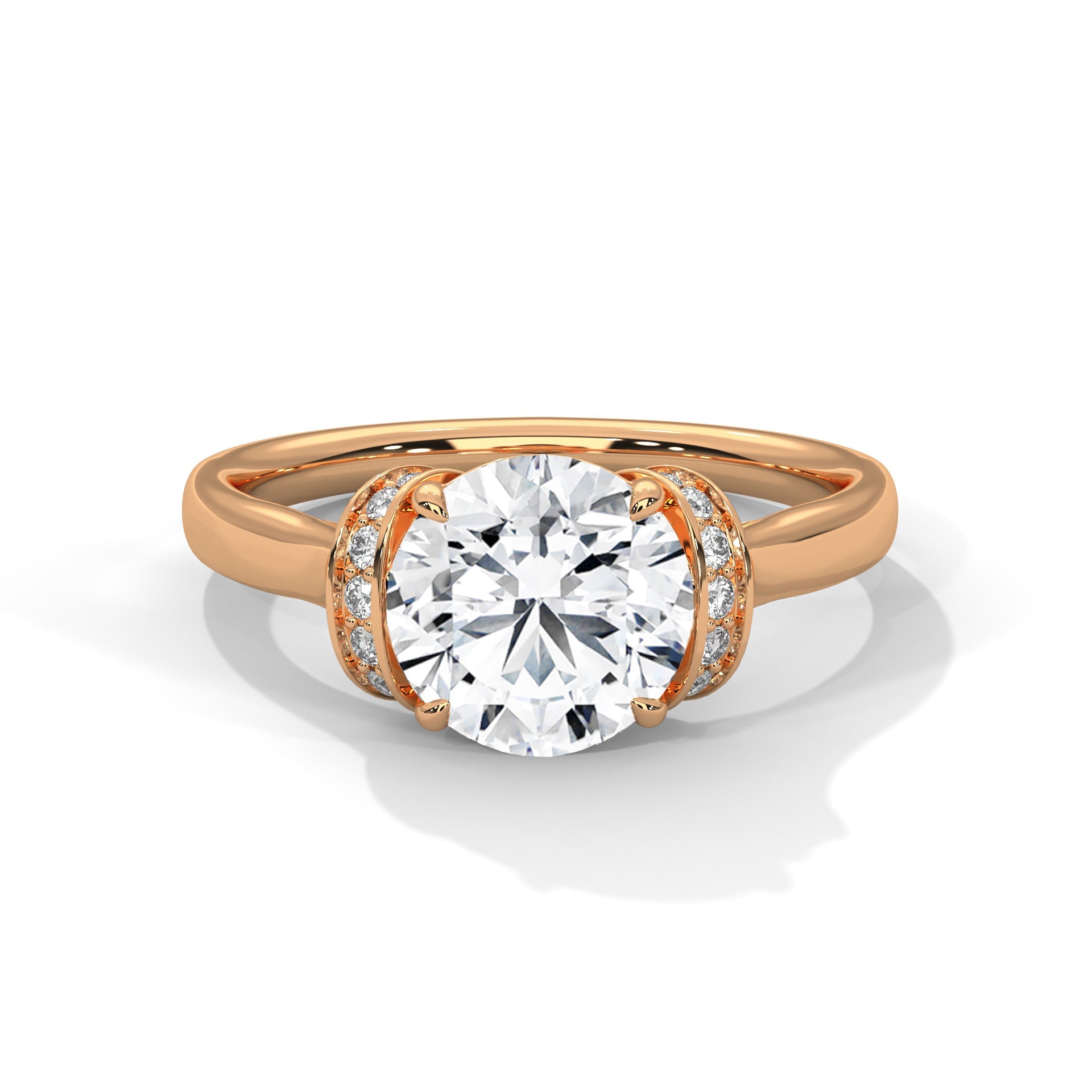 Embrace 1.5CT Round Lab-Grown Diamond Engagement Ring | 1.61 CTW