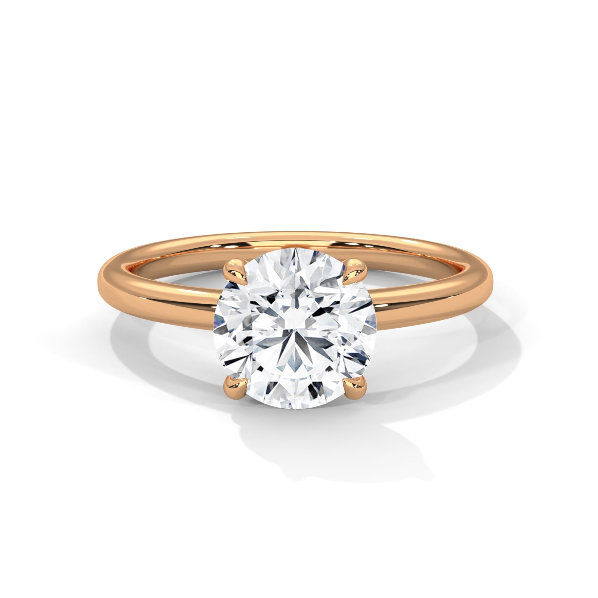 Pure Radiance 1.5 CT Round-Cut Lab Grown Diamond Solitaire Ring | E VS1