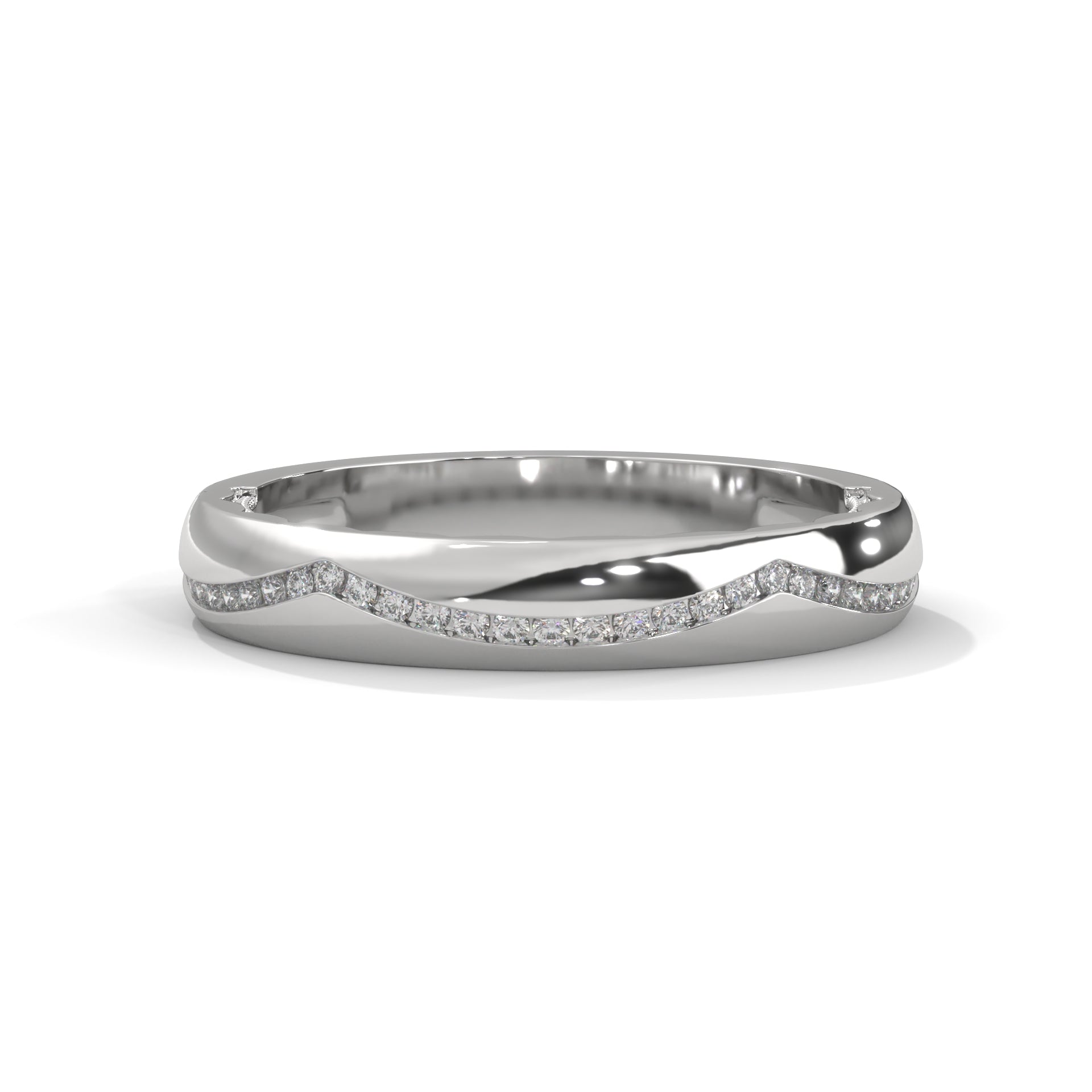 The Sinuous Shine 0.16 CTW Round-Cut Diamond Ladies' Ring | 14K/18K Gold