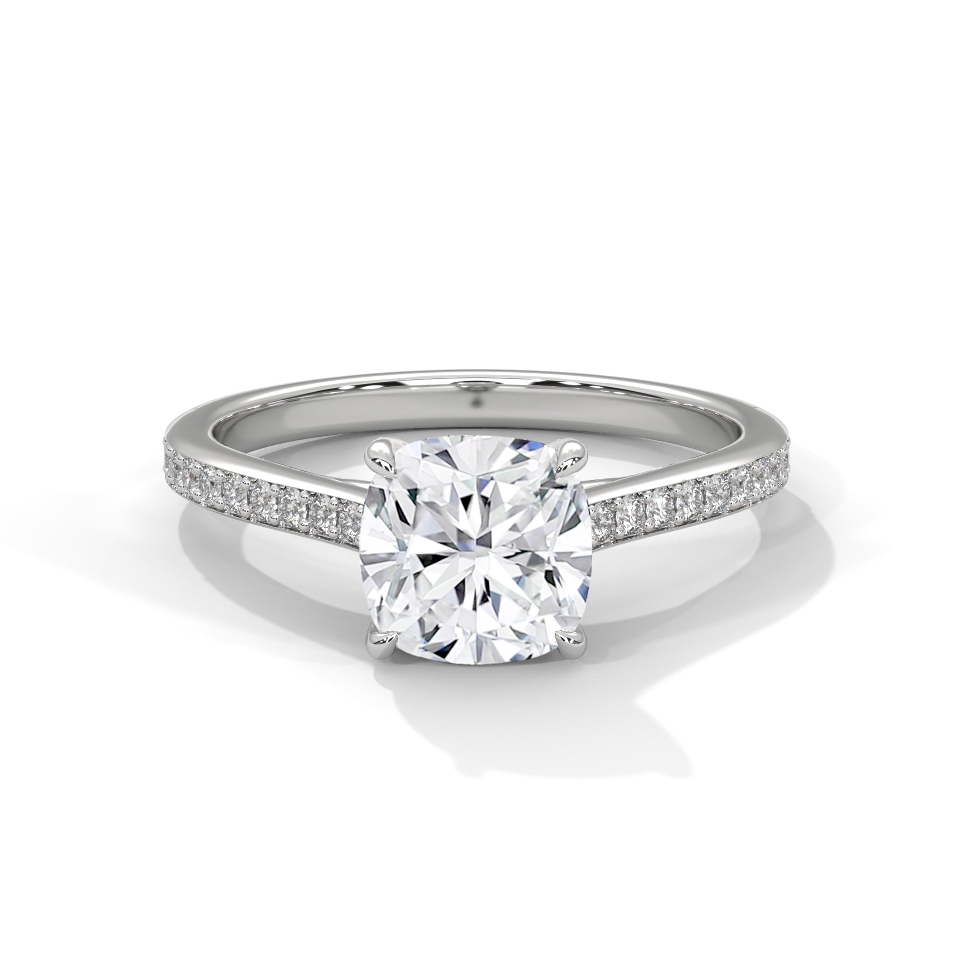 Eternal Glow Cushion-Cut Lab Diamond Engagement Ring | 2.24 CTW