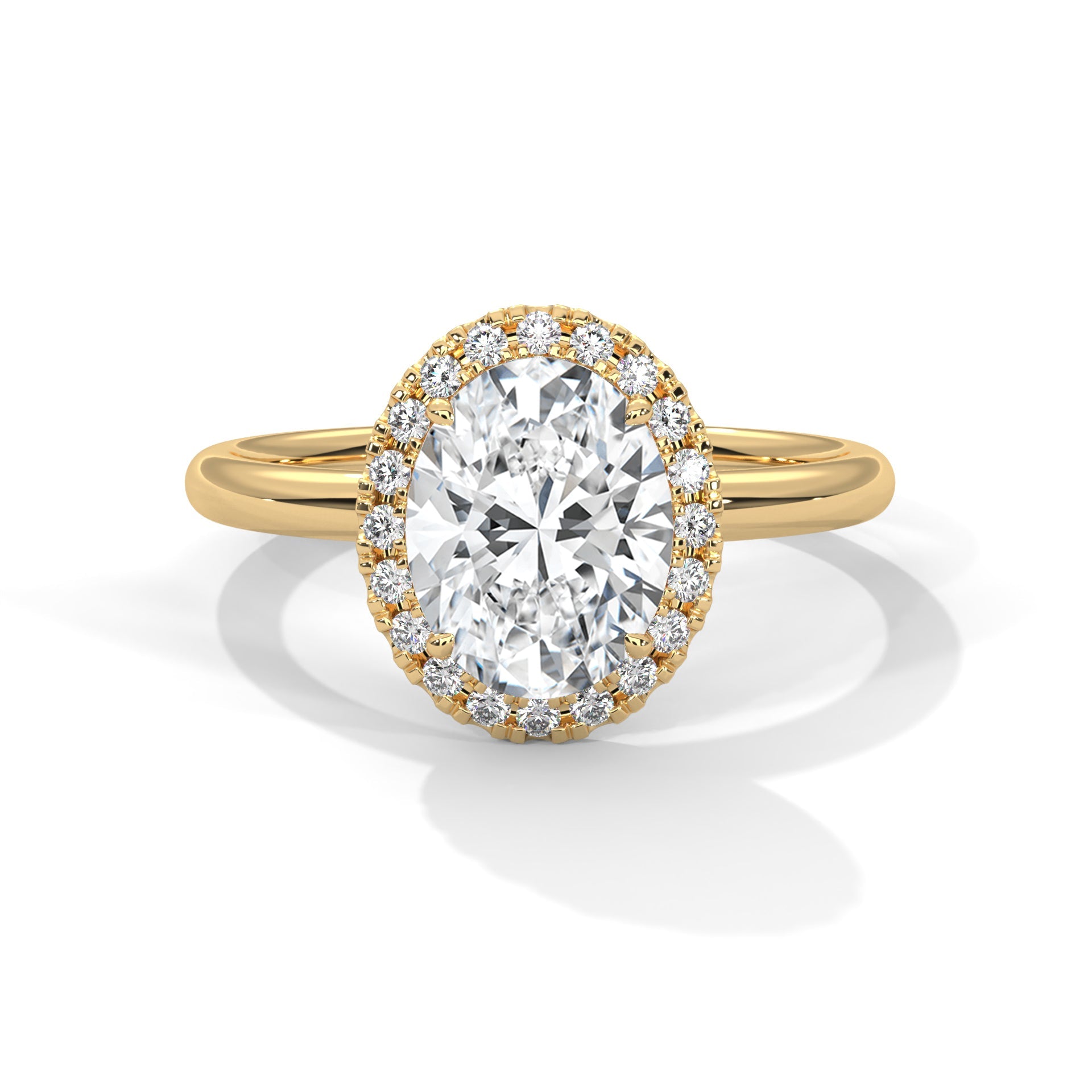 Vayana 3ct Cushion Lab-Grown Diamond Pave Engagement Ring | 3.16 CTW