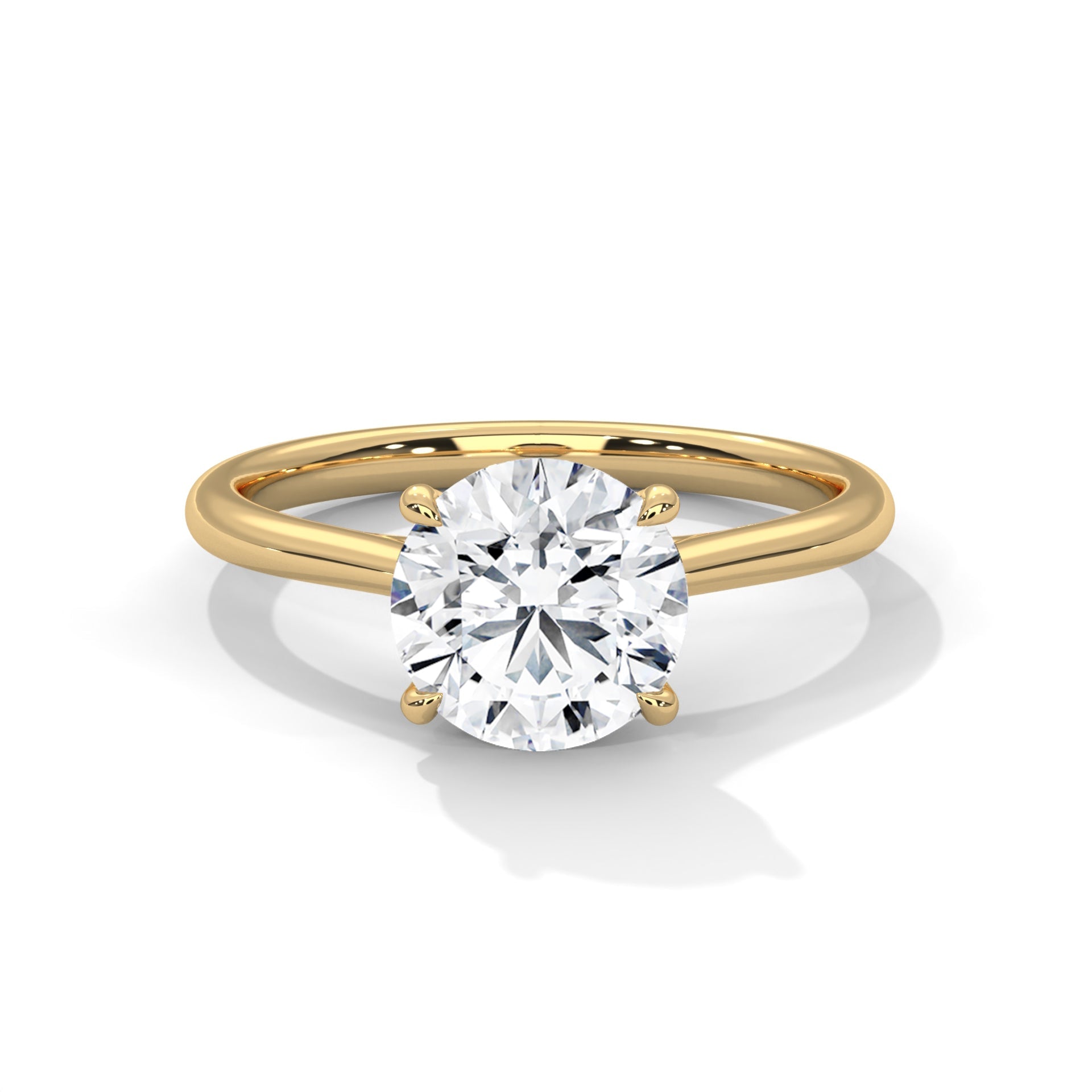 Timeless 1ct Round Lab-Grown Diamond Engagement Ring | E-VS1