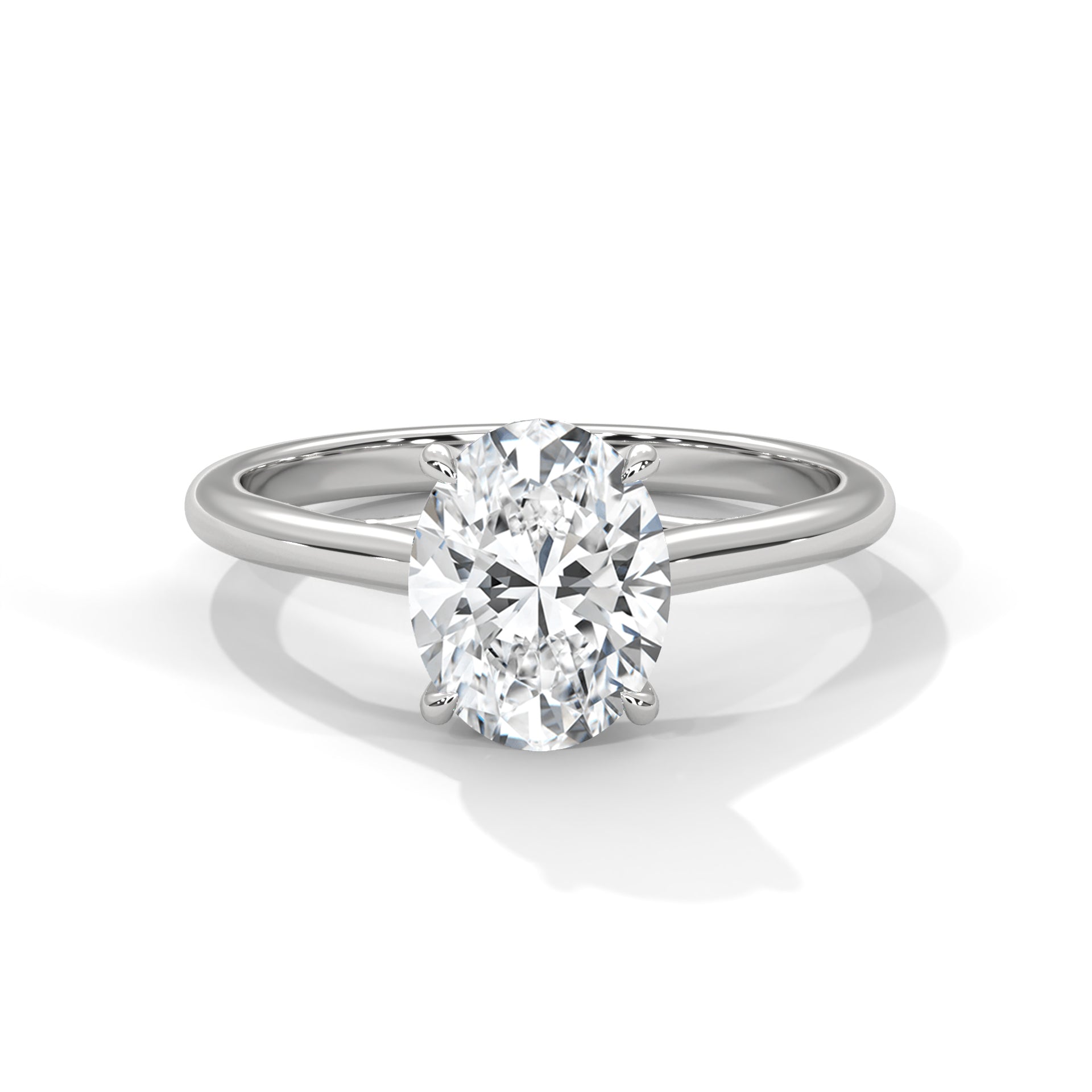 Radiance 2.0ct Oval Lab Diamond Engagement Ring | E VS1