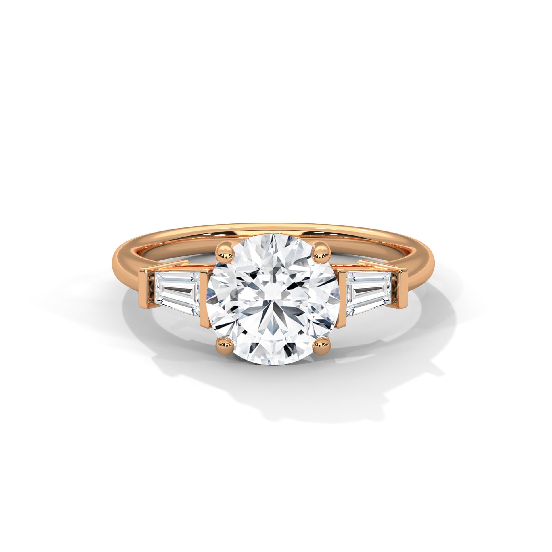 Imperial Grace 1.5CT Round Lab-Grown Diamond Engagement Ring | 2.08 CTW