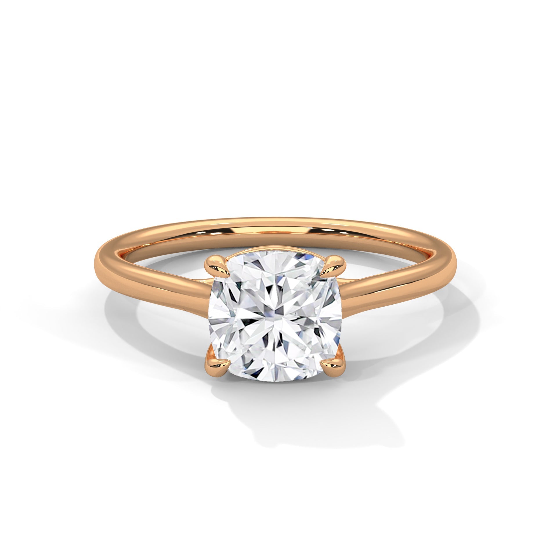 Mira 1.5ct Cushion Lab-Grown Diamond Solitaire Engagement Ring