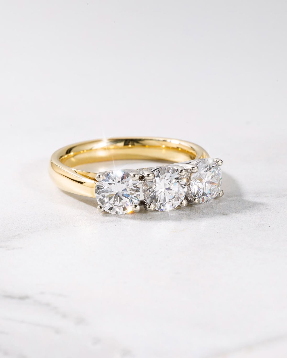 Three-Stone Rings