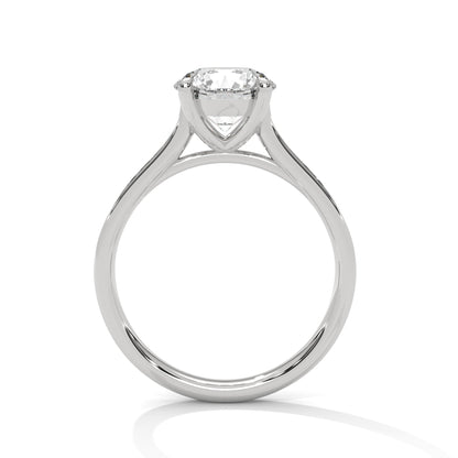 Round-Cut 1.5 CT Lab Grown Diamond 4-Prong Pave Ring | 1.79 CTW