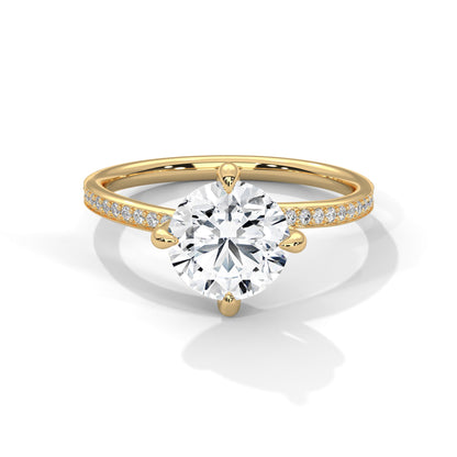 Celestial Glow 1.5 CT Round Lab-Grown Diamond Ring | 1.65 CTW
