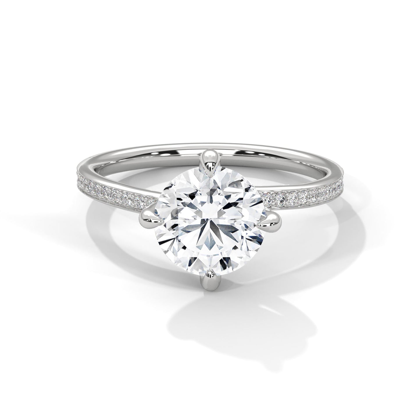 Celestial Glow 1.5 CT Round Lab-Grown Diamond Ring | 1.65 CTW