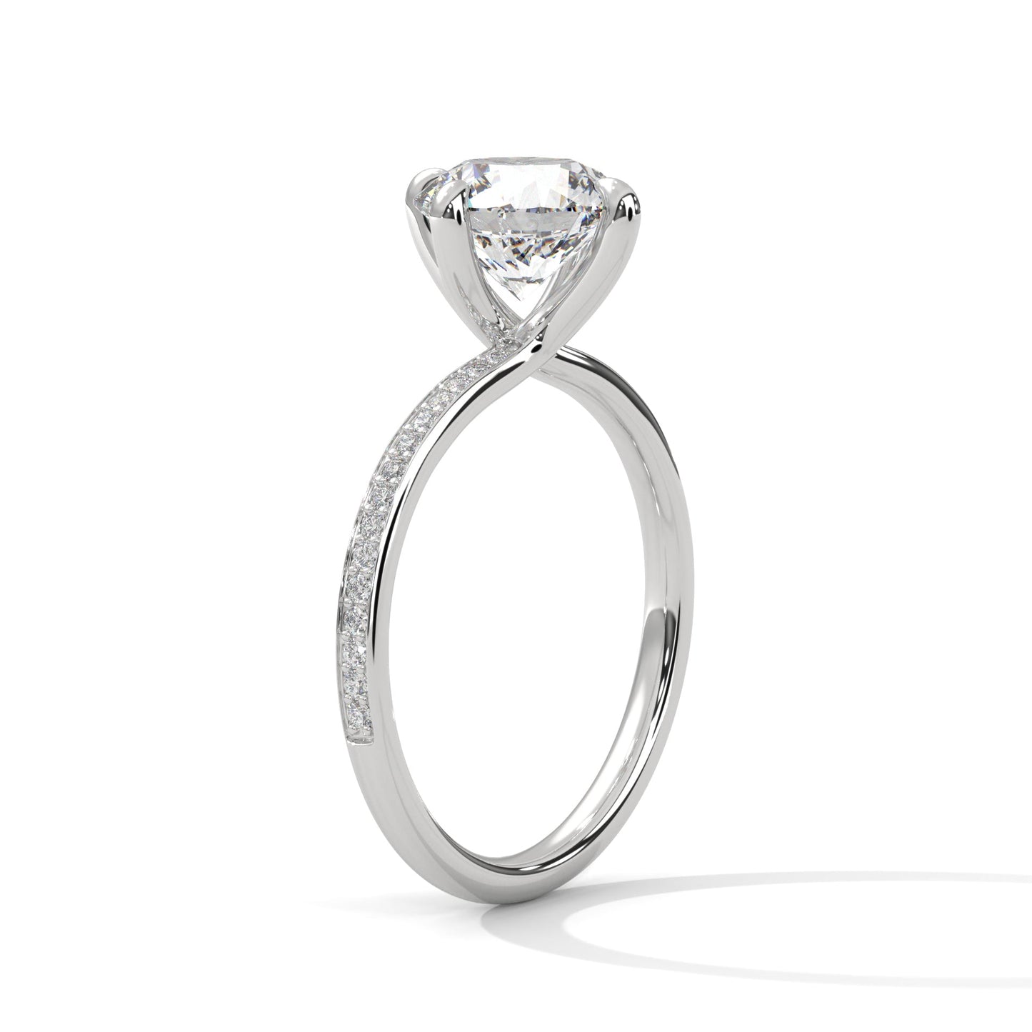 Celestial Glow 1.5 CT Round Lab-Grown Diamond Ring | 1.65 CTW