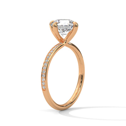Celestial Glow 1.5 CT Round Lab-Grown Diamond Ring | 1.65 CTW