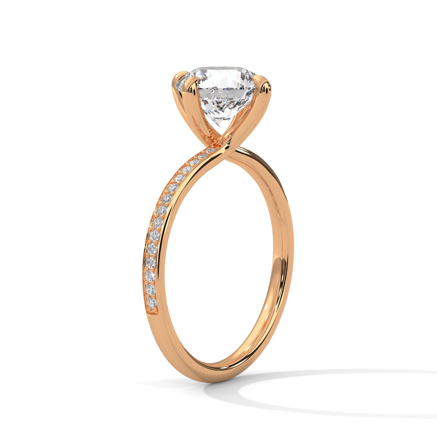Celestial Glow 1 CT Round Lab-Grown Diamond Ring | 1.15 CTW