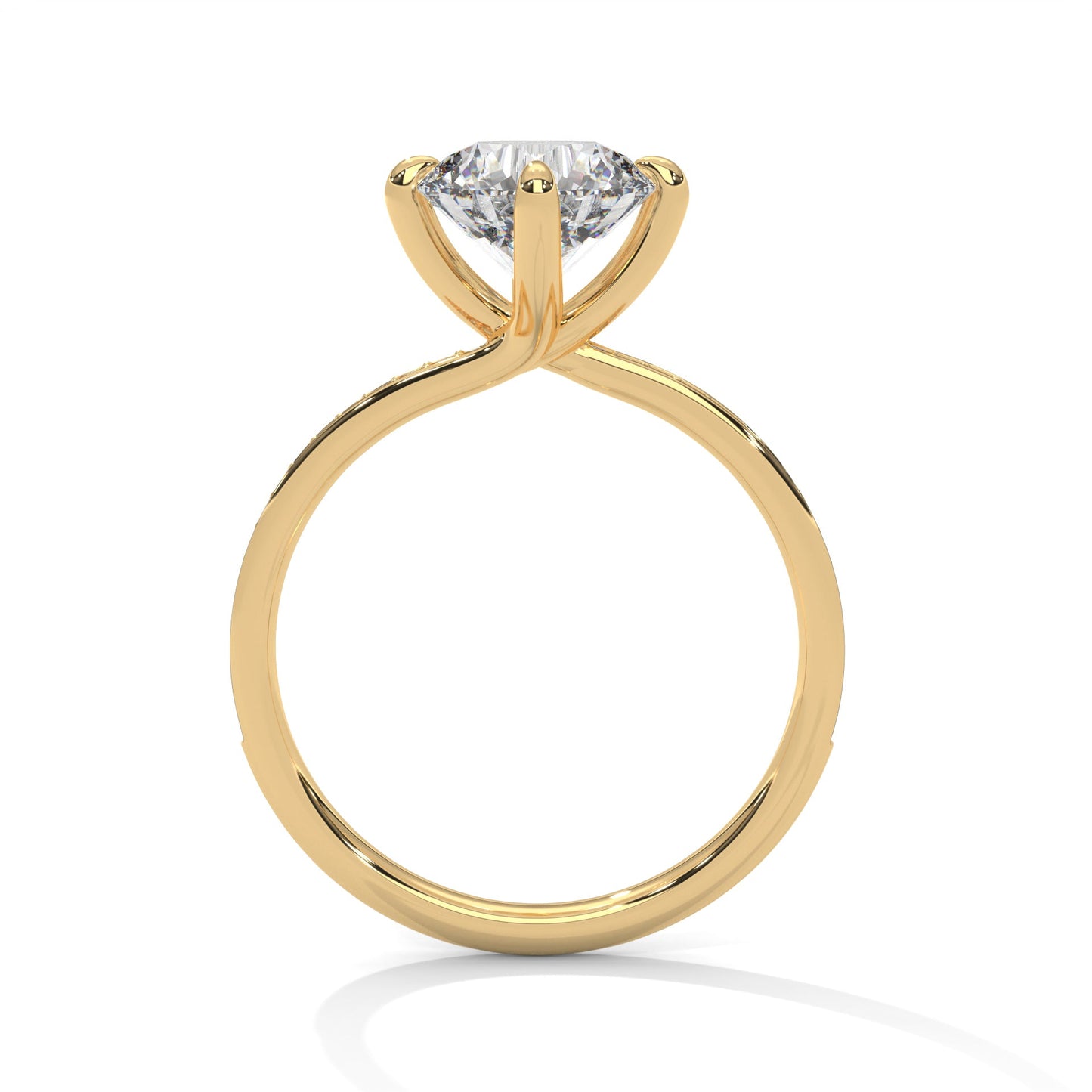 Celestial Glow 1.5 CT Round Lab-Grown Diamond Ring | 1.65 CTW
