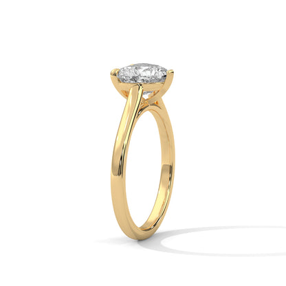 Heart-Cut Solitaire Engagement Ring with 2ct Lab-Grown Diamond (F VS)