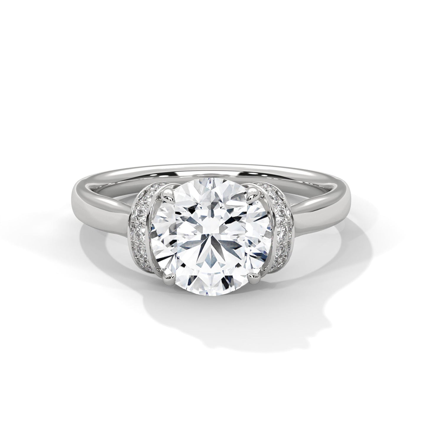 Embrace 1.5CT Round Lab-Grown Diamond Engagement Ring | 1.61 CTW
