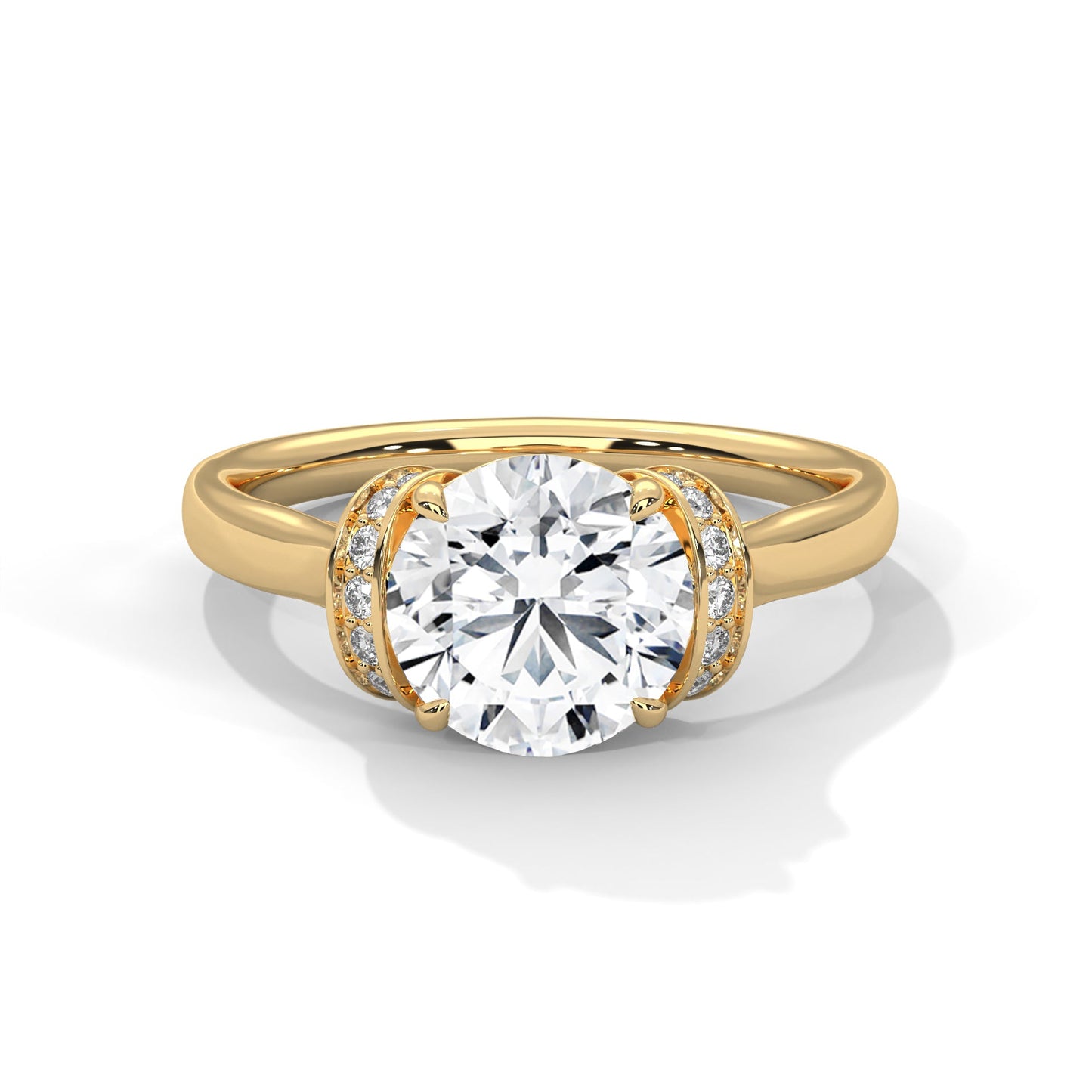 Embrace 1.5CT Round Lab-Grown Diamond Engagement Ring | 1.61 CTW