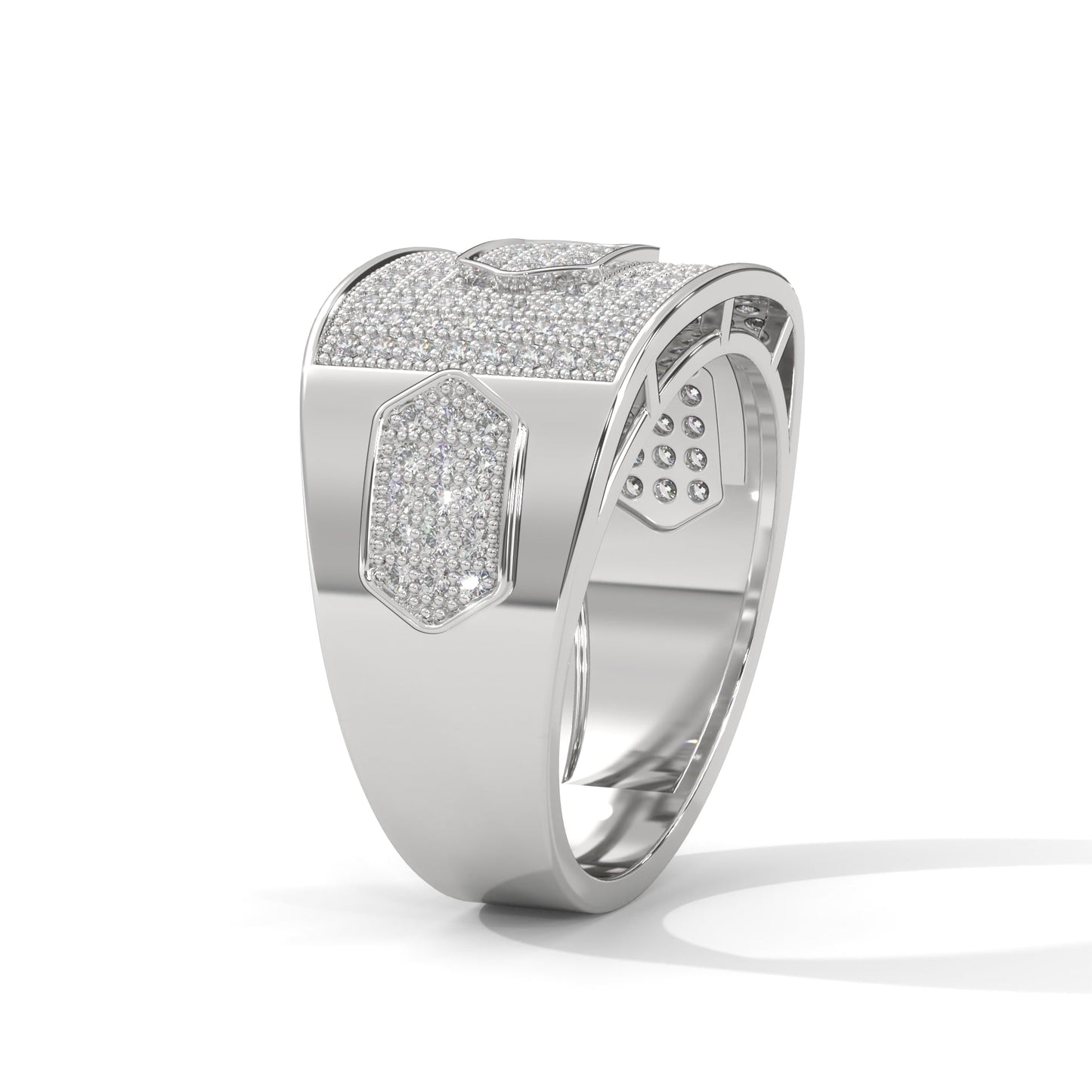Majestic 1.34 CTW Round Lab-Grown Diamond Statement Men's Ring