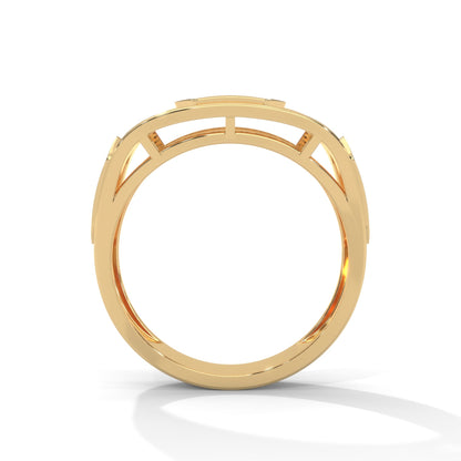 Majestic 1.34 CTW Round Lab-Grown Diamond Statement Men's Ring
