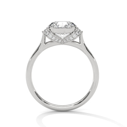 Graceful Embrace 1CT Round Lab-Grown Diamond Engagement Ring | 1.11 CTW