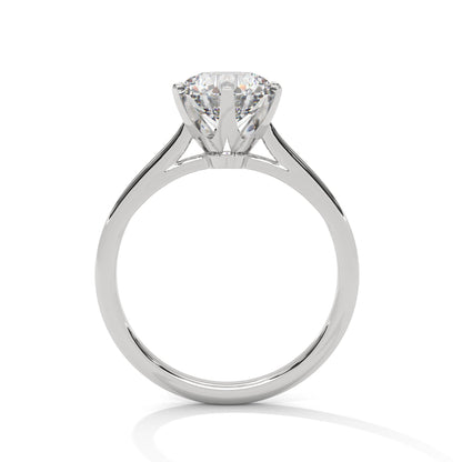 Elegant 4-Prong Round-Cut Lab Grown Diamond Engagement Ring | 1 CTW