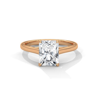 Solitaire 2Ct Radiant-Cut Engagement Ring (E VS1)