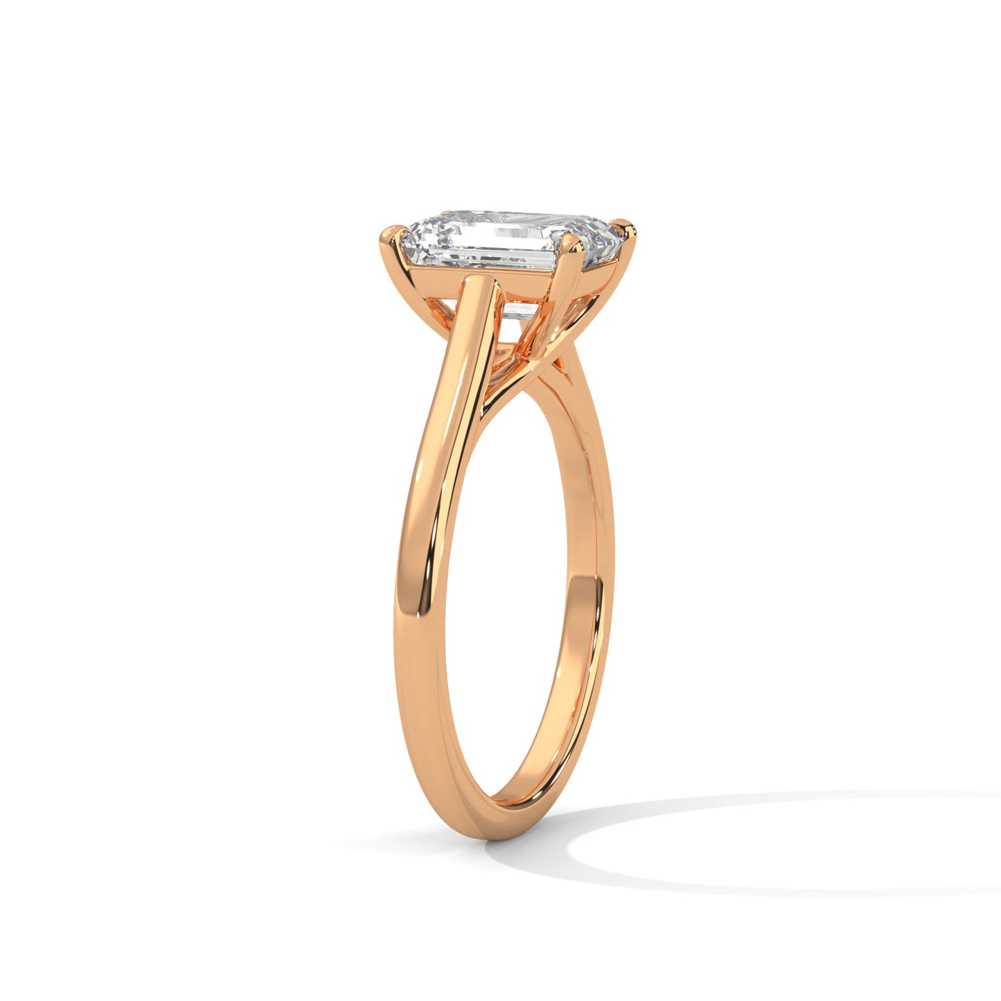 Solitaire 2Ct Radiant-Cut Engagement Ring (E VS1)