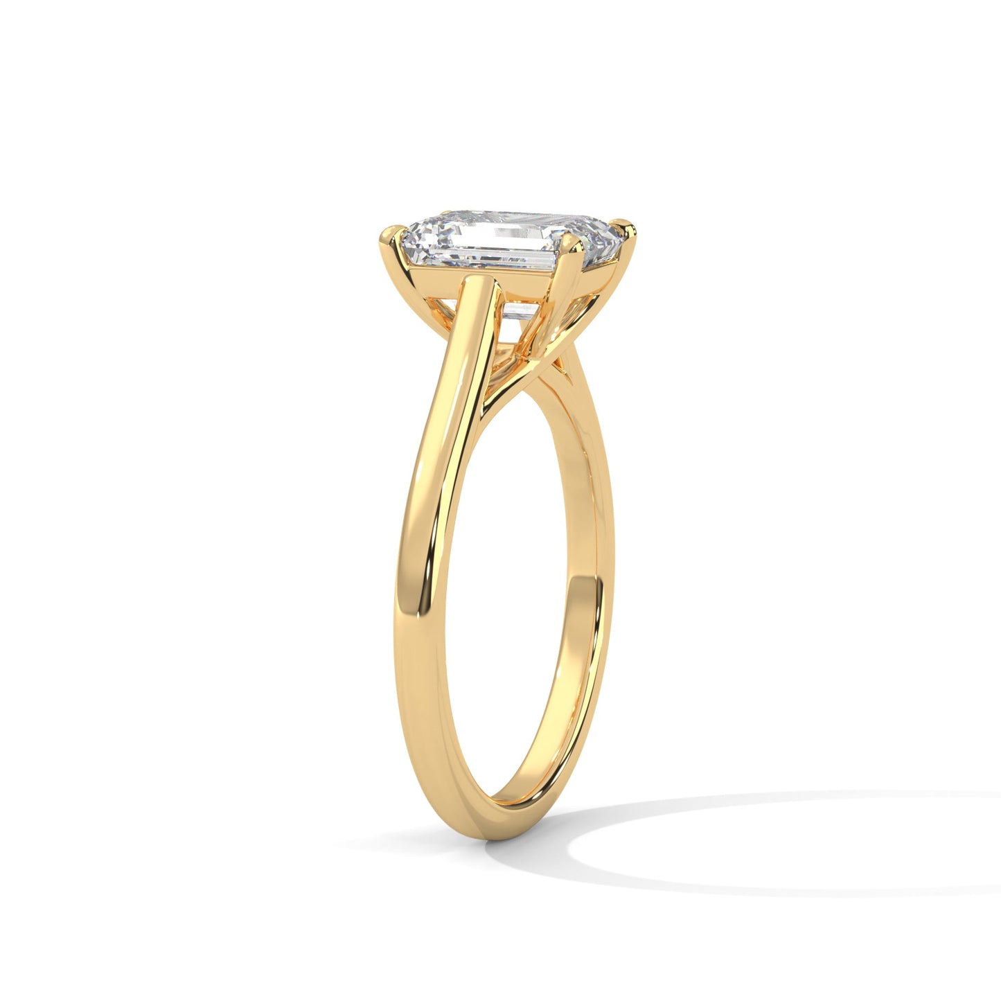 Solitaire 2Ct Radiant-Cut Engagement Ring (E VS1)