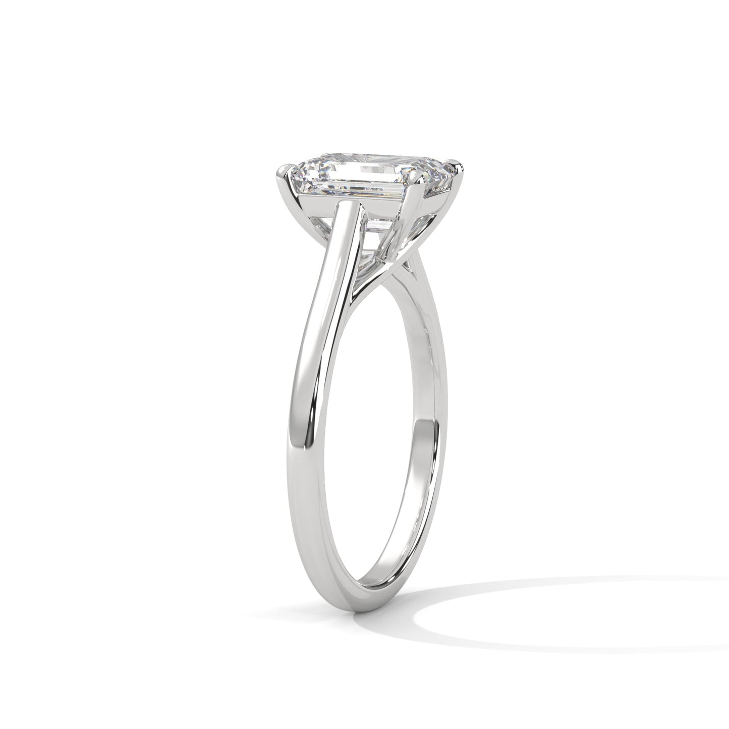 Solitaire 2Ct Radiant-Cut Engagement Ring (E VS1)