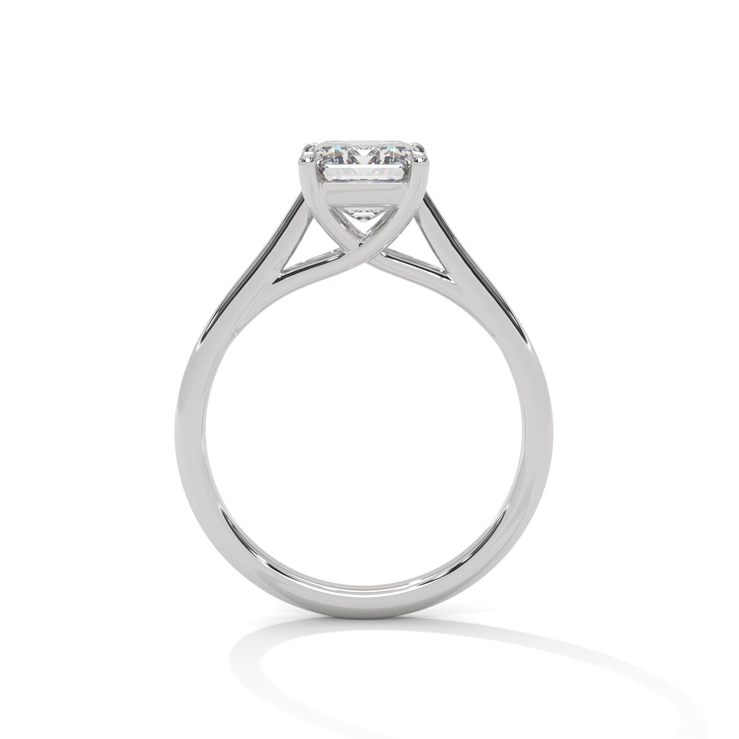 Solitaire 2Ct Radiant-Cut Engagement Ring (E VS1)
