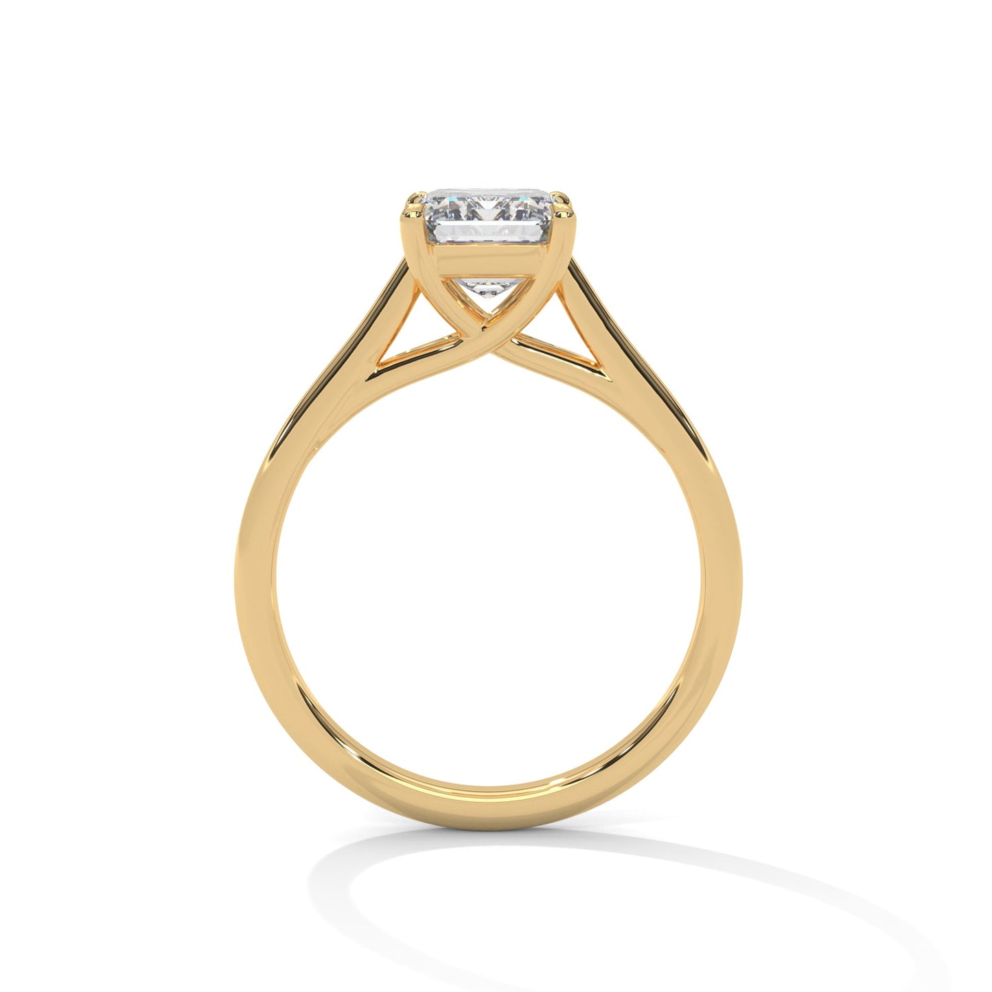Solitaire 2Ct Radiant-Cut Engagement Ring (E VS1)