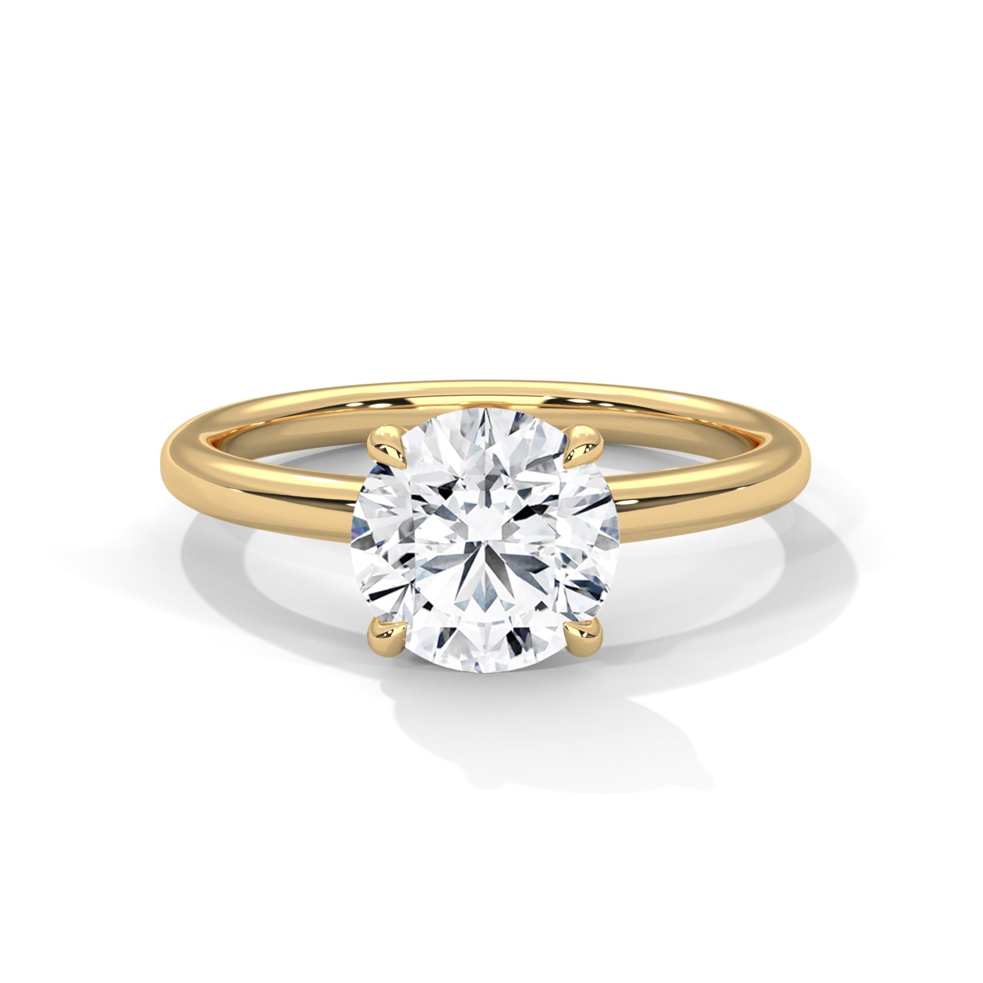 Timeless Spark 1 CT Round-Cut Lab Grown Diamond Solitaire Ring | E VS1