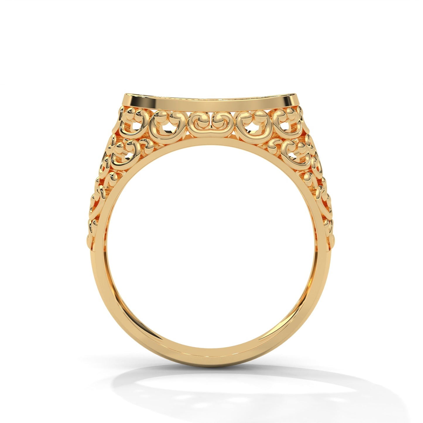 Elysian 0.31 CTW Round Lab-Grown Diamond Filigree Men's Ring
