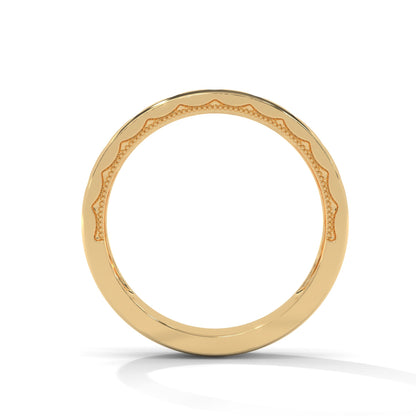 The Geometric Grace 0.11 CTW Round-Cut Diamond Ladies' Ring | 14K/18K Gold