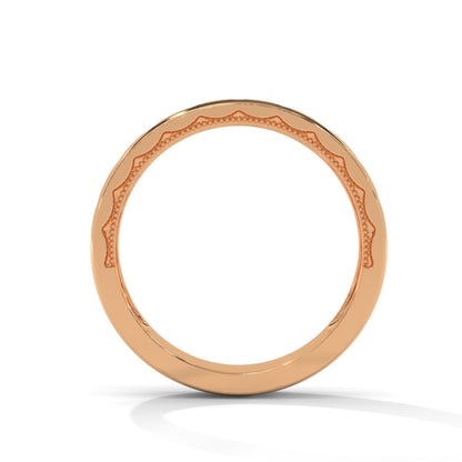 The Geometric Grace 0.11 CTW Round-Cut Diamond Ladies' Ring | 14K/18K Gold