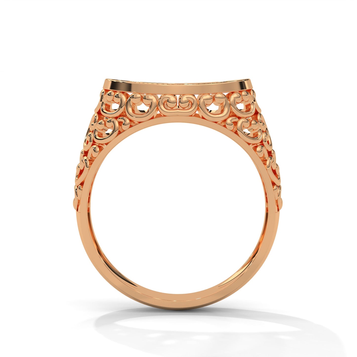 Elysian 0.31 CTW Round Lab-Grown Diamond Filigree Men's Ring
