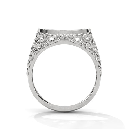Elysian 0.31 CTW Round Lab-Grown Diamond Filigree Men's Ring