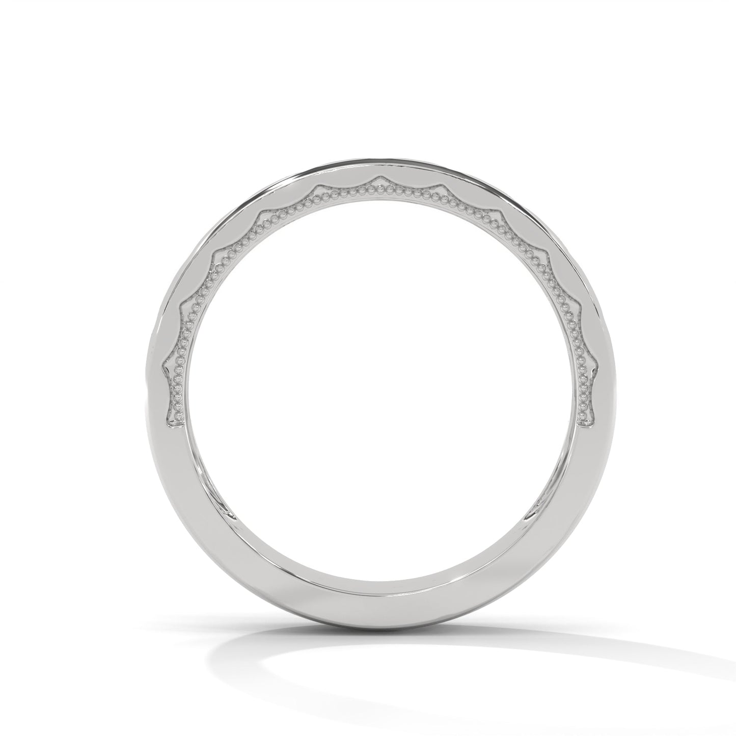The Geometric Grace 0.11 CTW Round-Cut Diamond Ladies' Ring | 14K/18K Gold