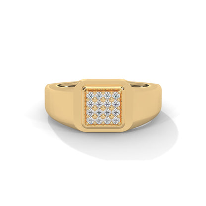 Zenith 0.19 CTW Round Lab-Grown Diamond Classic Men's Ring