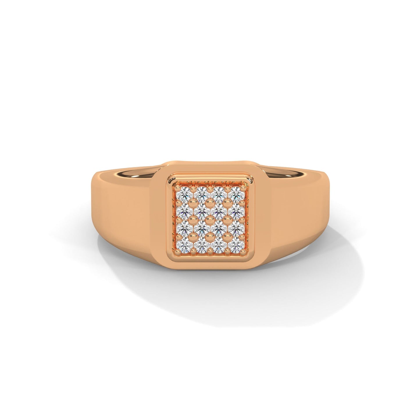 Zenith 0.19 CTW Round Lab-Grown Diamond Classic Men's Ring