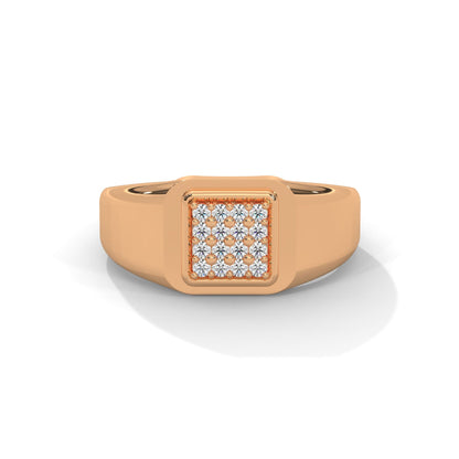 Zenith 0.19 CTW Round Lab-Grown Diamond Classic Men's Ring