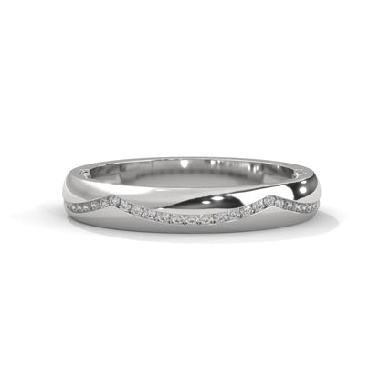 The Sinuous Shine 0.16 CTW Round-Cut Diamond Ladies' Ring | 14K/18K Gold