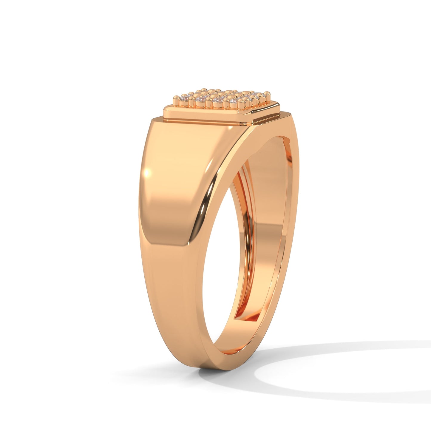Zenith 0.19 CTW Round Lab-Grown Diamond Classic Men's Ring