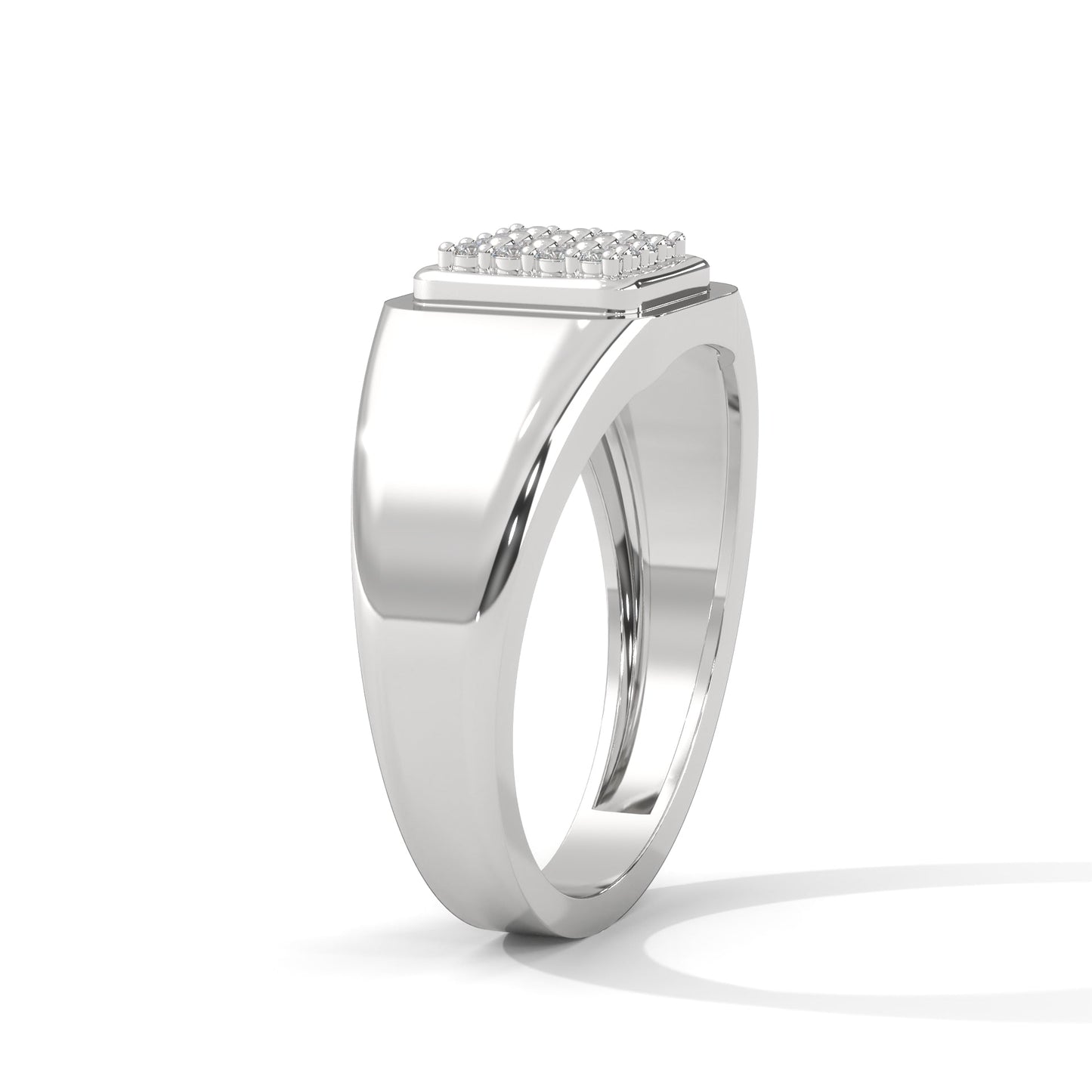 Zenith 0.19 CTW Round Lab-Grown Diamond Classic Men's Ring