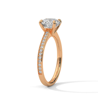 Luminous Charm 2CT Round Lab-Grown Diamond Engagement Ring | 2.21 CTW