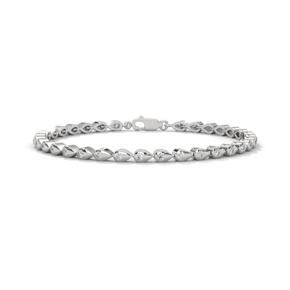 InfinityGlow Round-Cut Lab-Grown Diamond Gold Bracelet | 1.19 CTW