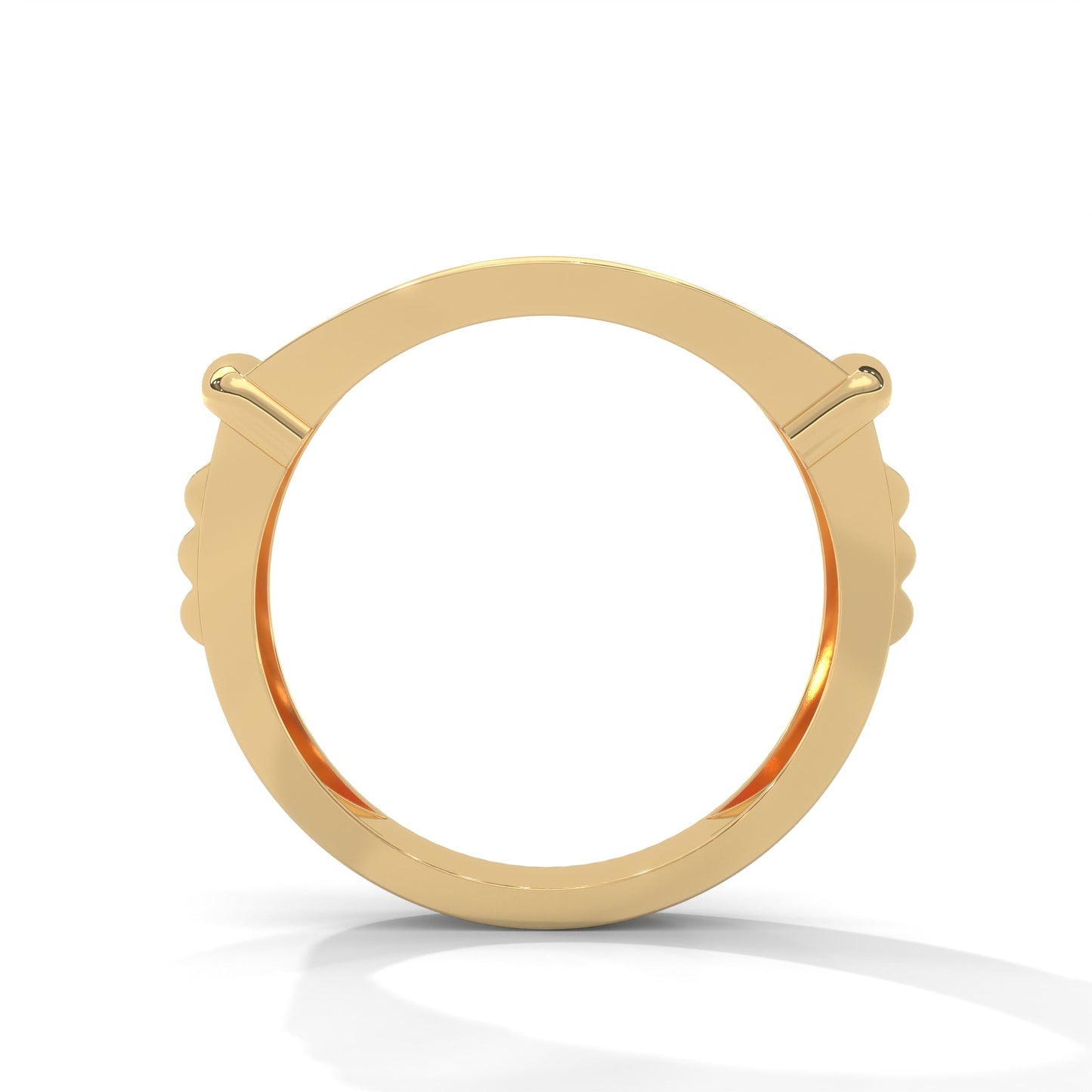Dominion 0.84 CTW Round Lab-Grown Diamond Rectangular Men's Ring