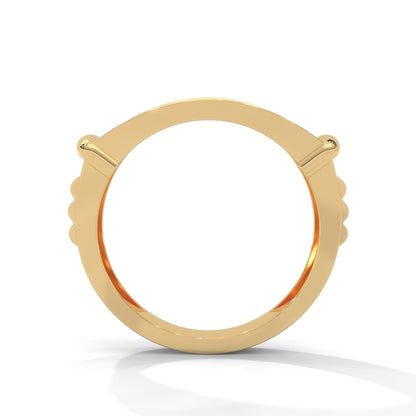 Dominion 0.84 CTW Round Lab-Grown Diamond Rectangular Men's Ring