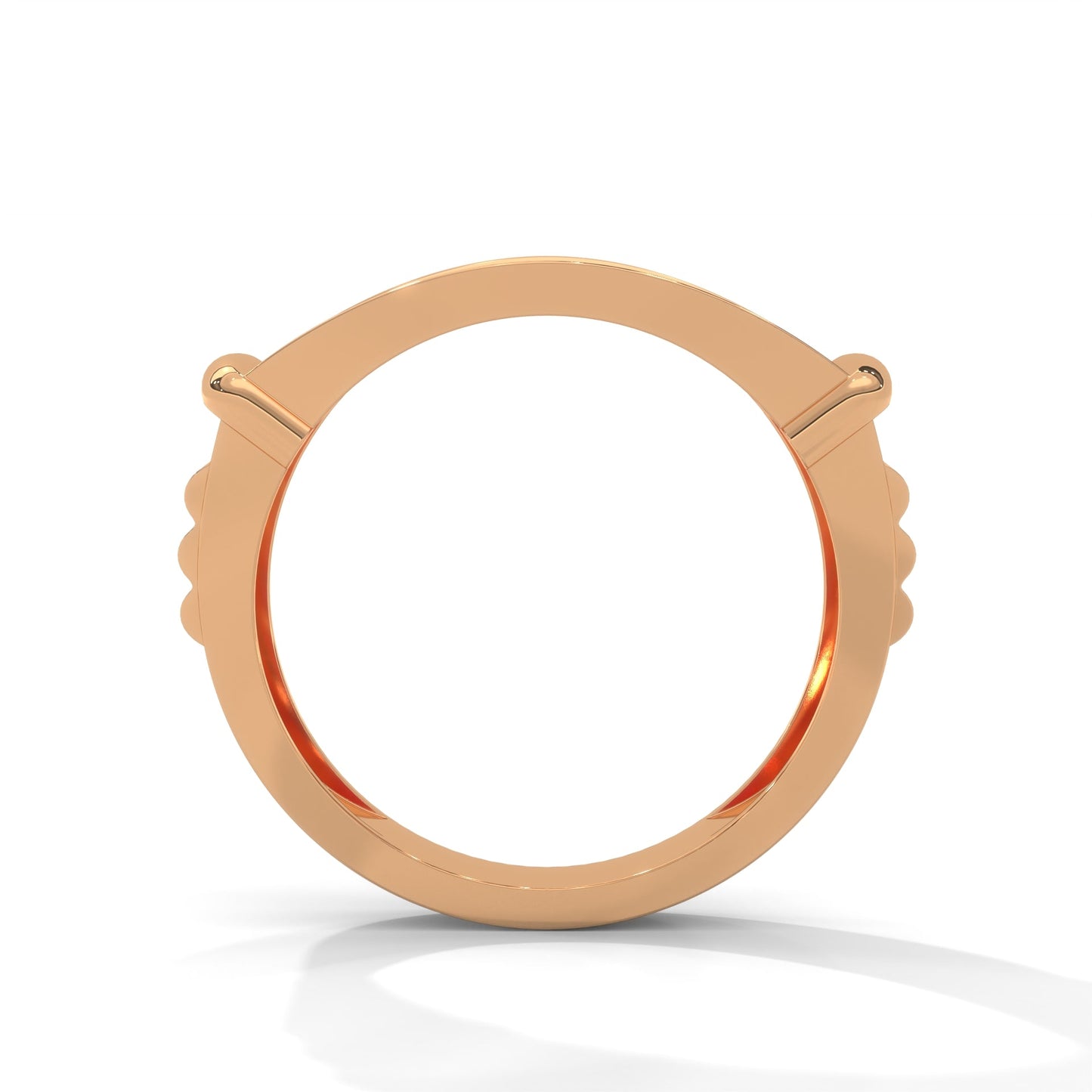 Dominion 0.84 CTW Round Lab-Grown Diamond Rectangular Men's Ring