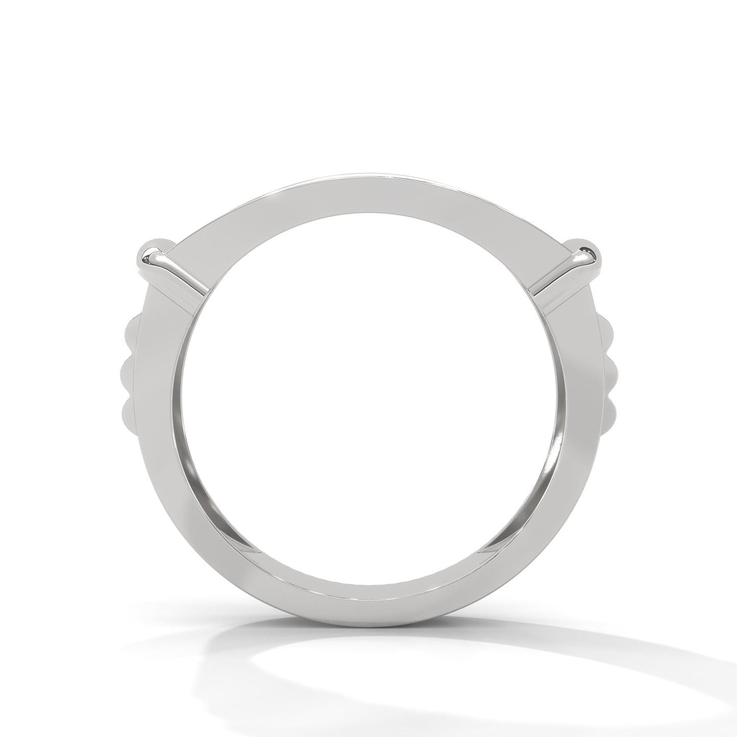 Dominion 0.84 CTW Round Lab-Grown Diamond Rectangular Men's Ring