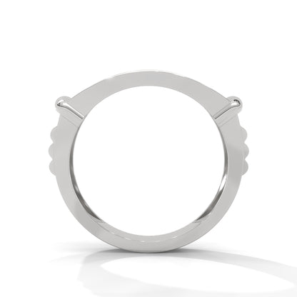 Dominion 0.84 CTW Round Lab-Grown Diamond Rectangular Men's Ring
